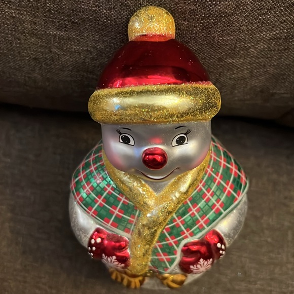 CHRIS RADCO LARGE SNOWMAN TRINKET BOX - Picture 6 of 12